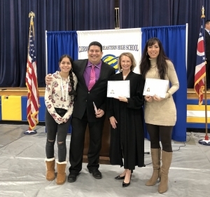 Henry Folgoso with family and judge